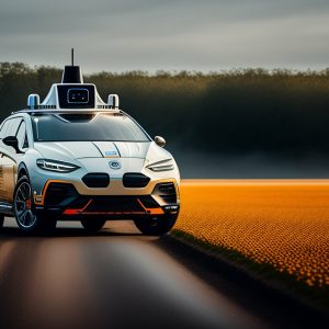 self driving robot wielding a dutch field